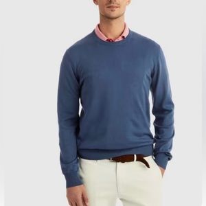 B.Draddy BD Crew Sweater Italian made long sleeve garment dyed in Regal size L